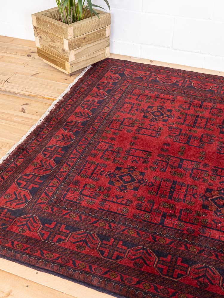 12817 Fine Afghan Khal Mohammedi Rug 170x233cm (5.6 x 7.7ft)