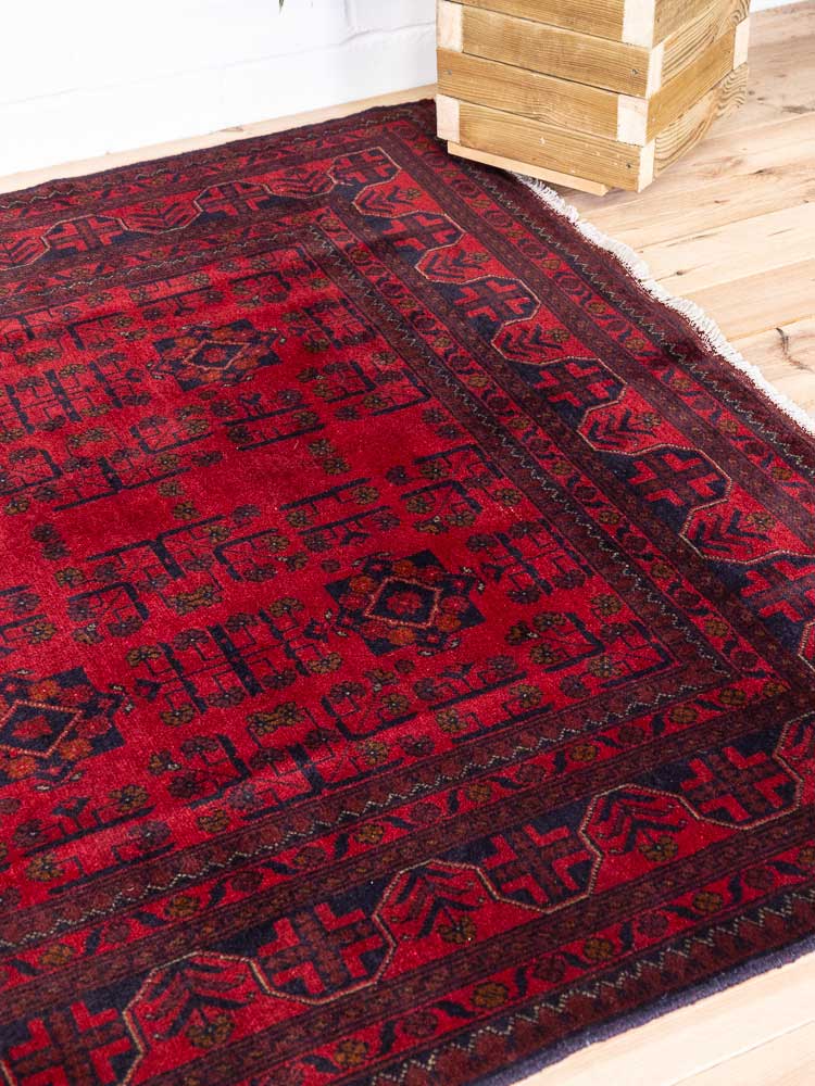 12817 Fine Afghan Khal Mohammedi Rug 170x233cm (5.6 x 7.7ft)