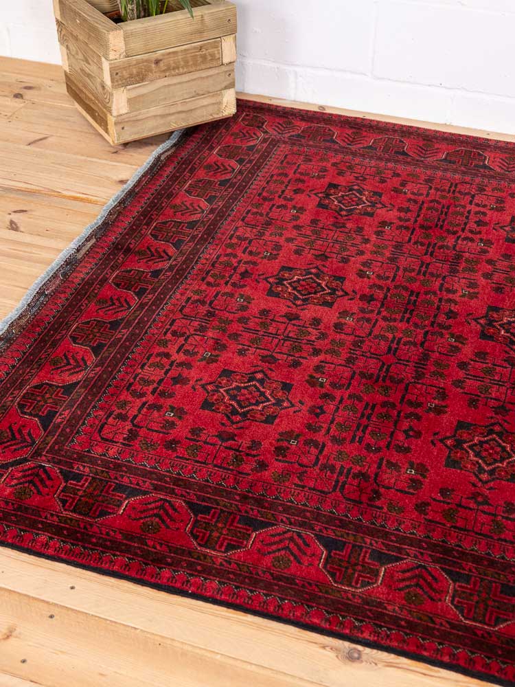 12818 Fine Afghan Khal Mohammedi Rug 169x236cm (5.6 x 7.9ft)