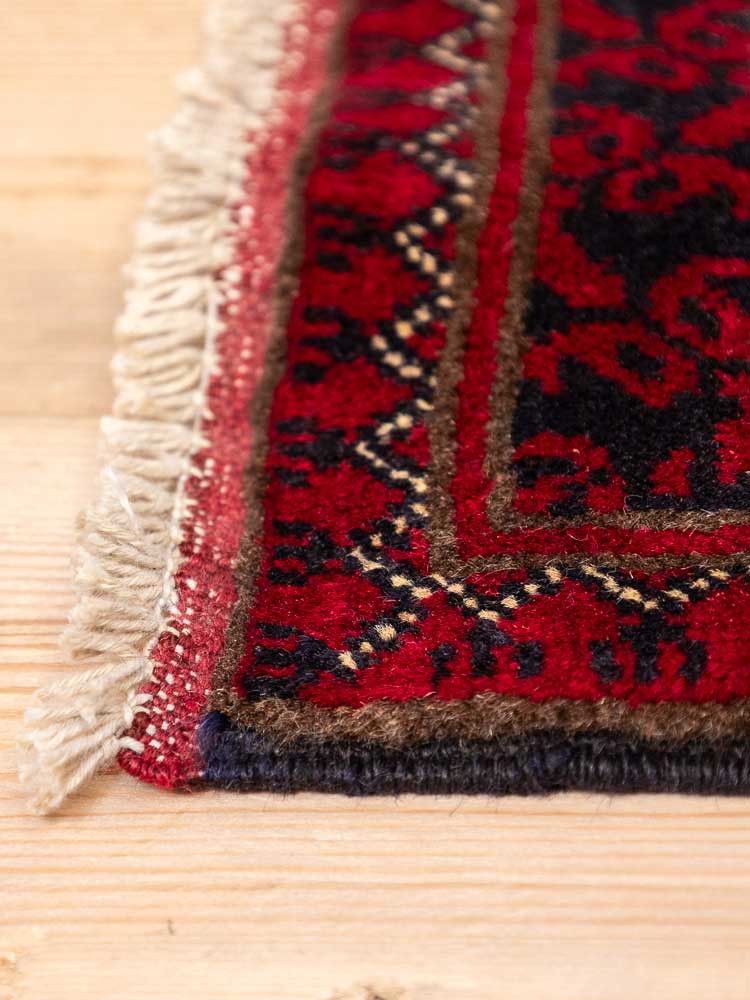 12819 Large Fine Afghan Kunduz Carpet 197x290cm (6.5 x 9.6ft)