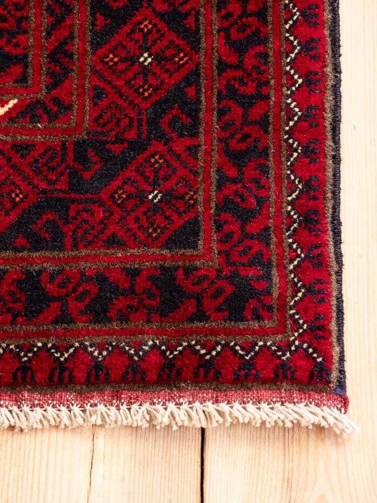 12819 Large Fine Afghan Kunduz Carpet 197x290cm (6.5 x 9.6ft)