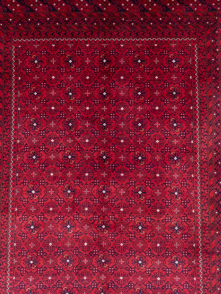 12820 Large Fine Afghan Kunduz Carpet 194x300cm (6.4 x 9.10ft)