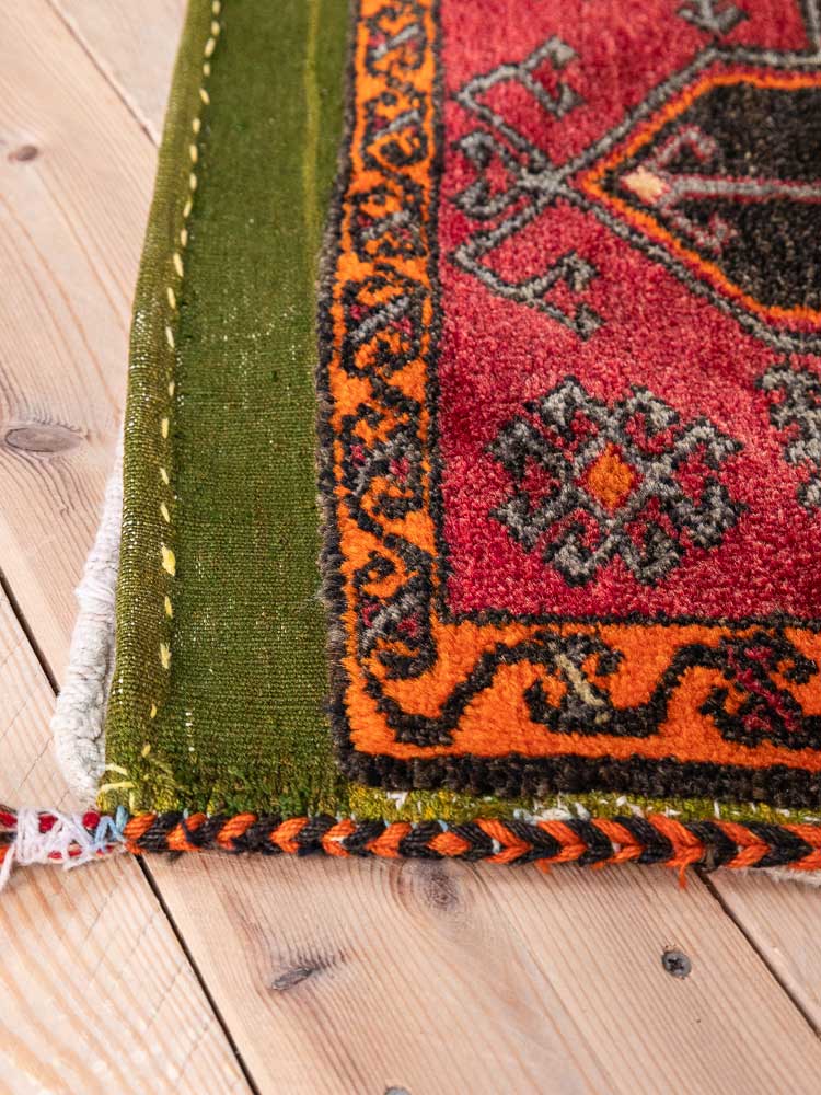 12829 Village Turkish Malatya Carpet Floor Cushion 57x121cm (1.10 x 3.11ft)