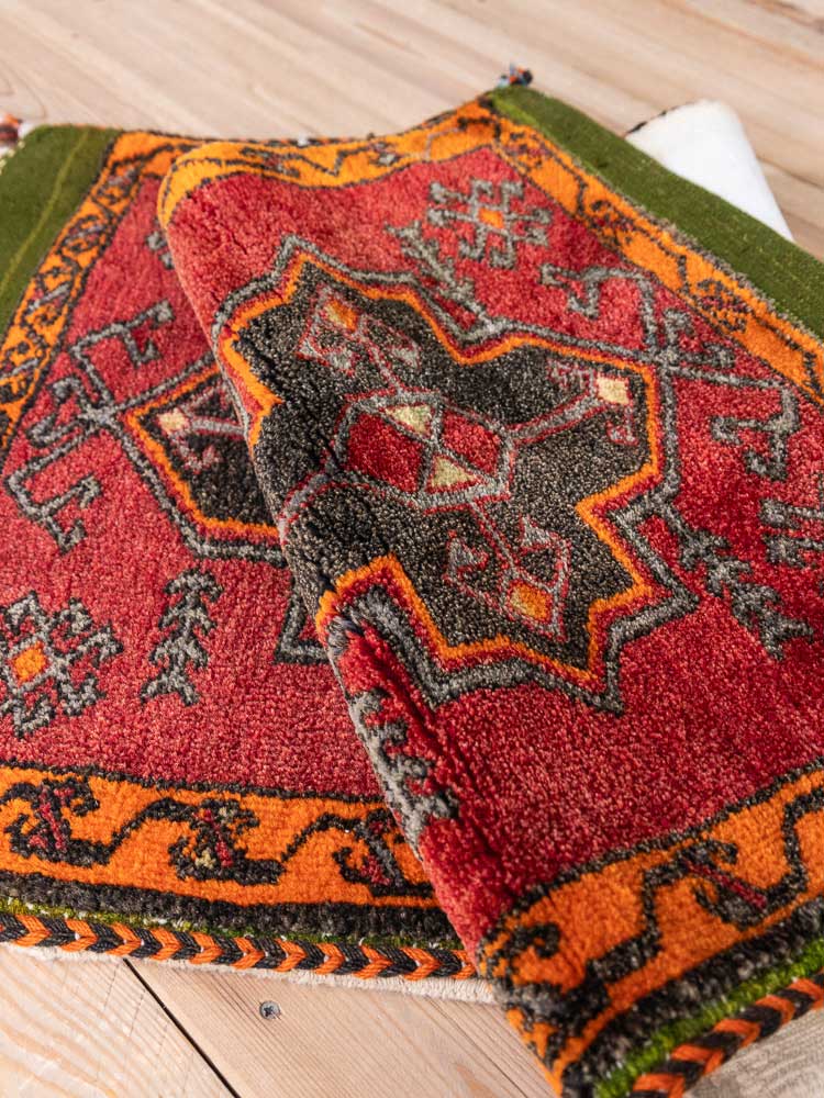 12829 Village Turkish Malatya Carpet Floor Cushion 57x121cm (1.10 x 3.11ft)