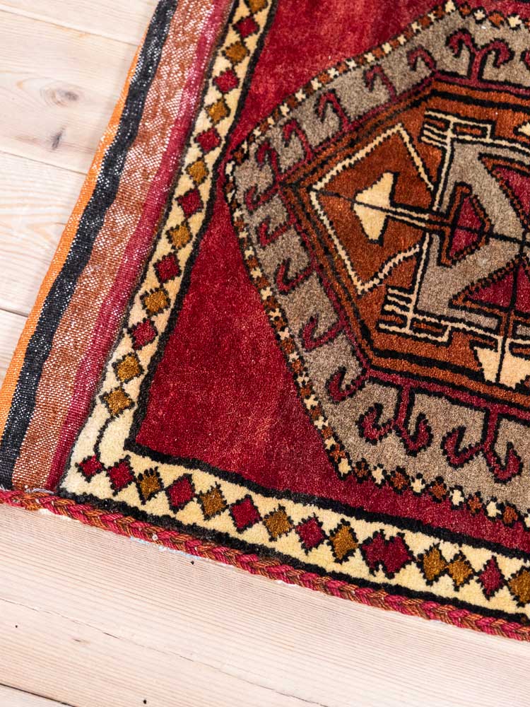 12831 Village Turkish Malatya Carpet Floor Cushion 59x124cm (1.11 x 4.1ft)