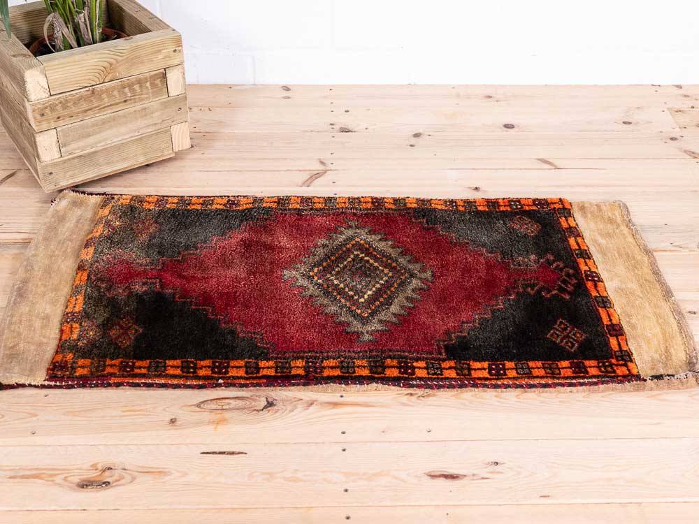 12832 Village Turkish Malatya Carpet Floor Cushion 60x130cm (1.11 x 4.3ft)