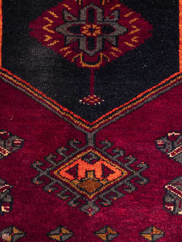 12836 Village Turkish Malatya Carpet Floor Cushion 59x111cm (1.11 x 3.7ft)