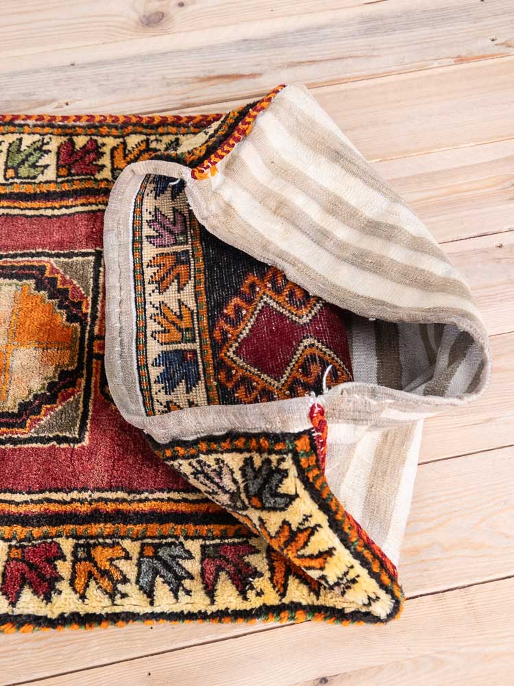 12837 Village Turkish Malatya Carpet Floor Cushion 63x128cm (2.0 x 4.2ft)