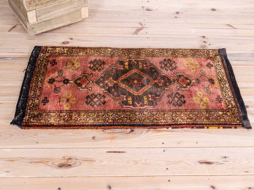 12838 Village Turkish Malatya Carpet Floor Cushion 55x104cm (1.9 x 3.5ft)