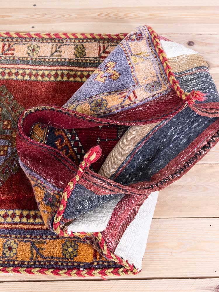 12839 Village Turkish Malatya Carpet Floor Cushion 65x119cm (2.1 x 3.11ft)