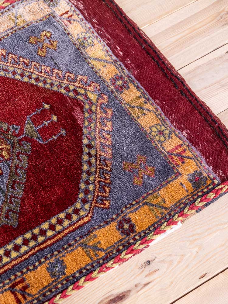 12839 Village Turkish Malatya Carpet Floor Cushion 65x119cm (2.1 x 3.11ft)