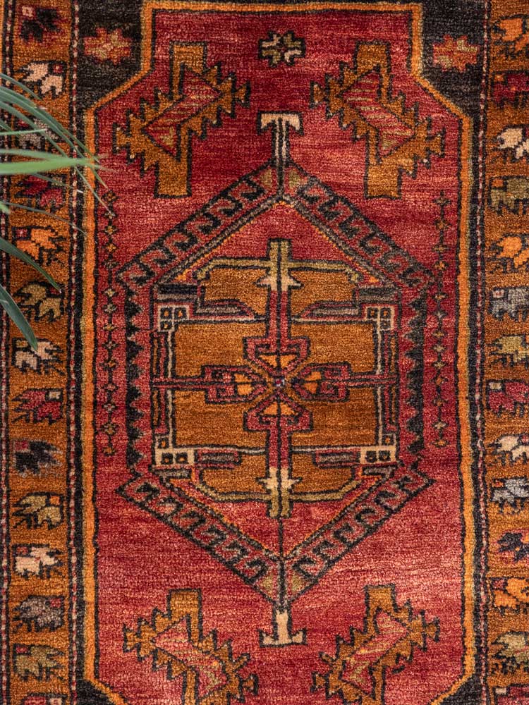 12842 Small Village Turkish Malatya Rug 56x92cm (1.10x 3ft)