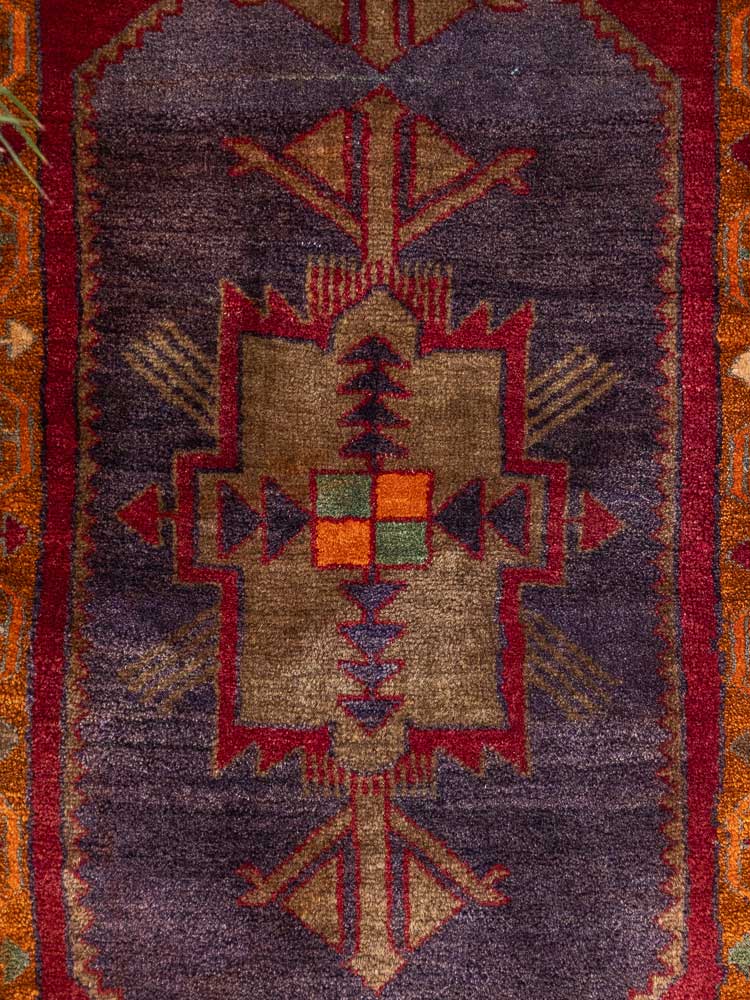 12843 Small Village Turkish Malatya Rug 61x105cm (2 x 3.5ft)