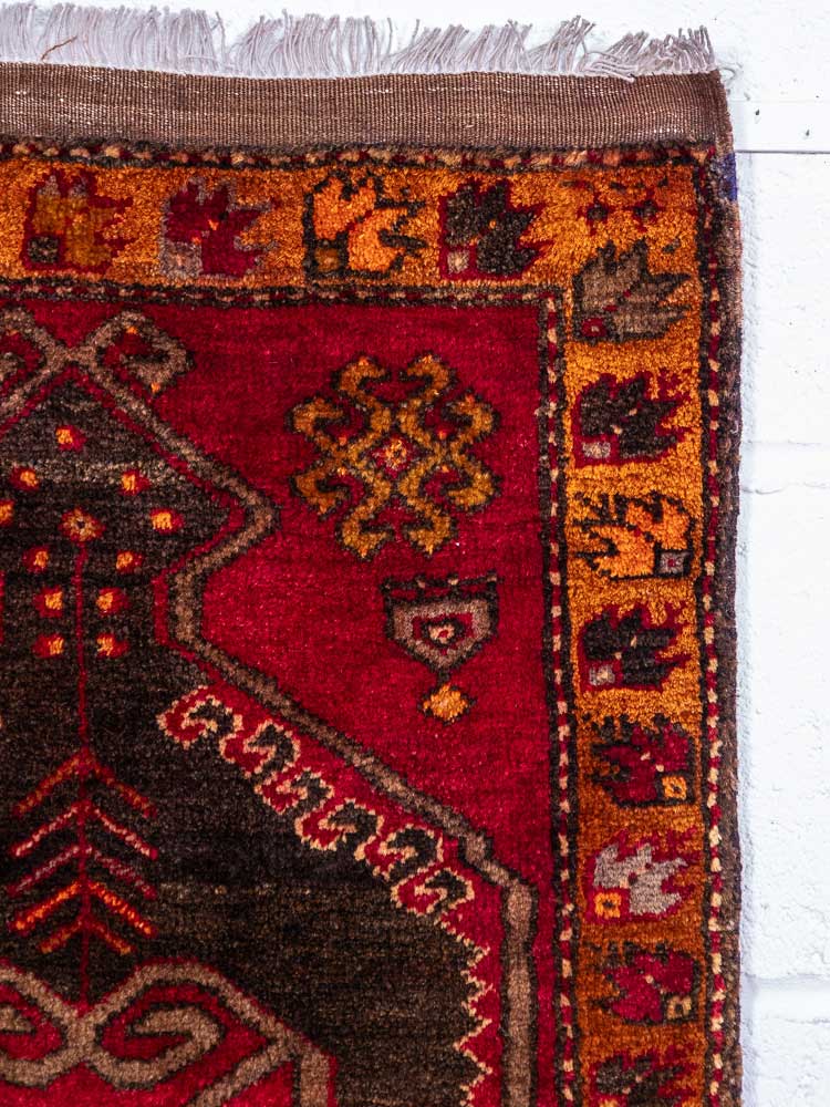 12844 Small Village Turkish Malatya Rug 53x97cm (1.9 x 3.2ft)