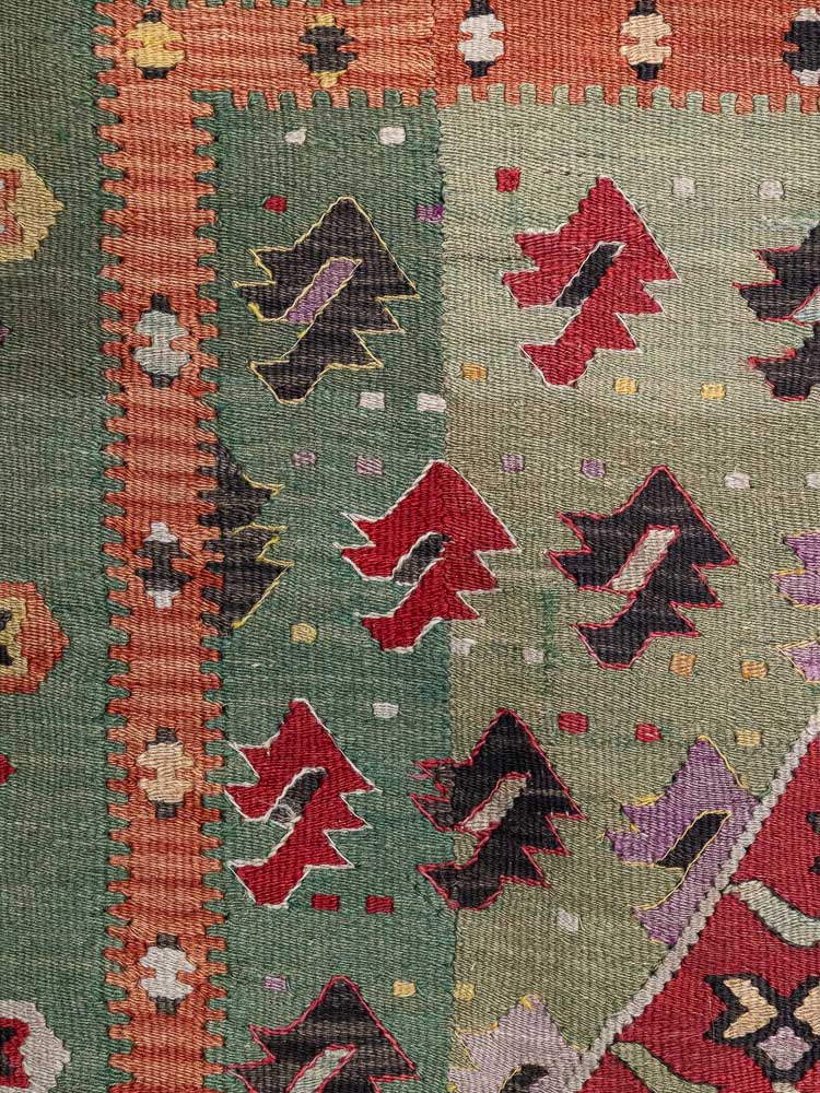 12855 Rare Antique Macedonian Kilim Rug 246x354cm (8.1 x 11.7ft)