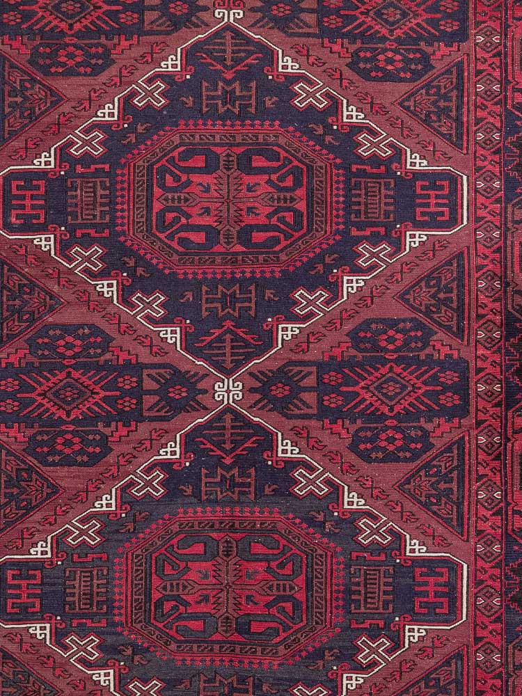 12856 Large Vintage Azerbaijan Soumak Kilim Rug 213x371cm (6.11 x 12.1ft)