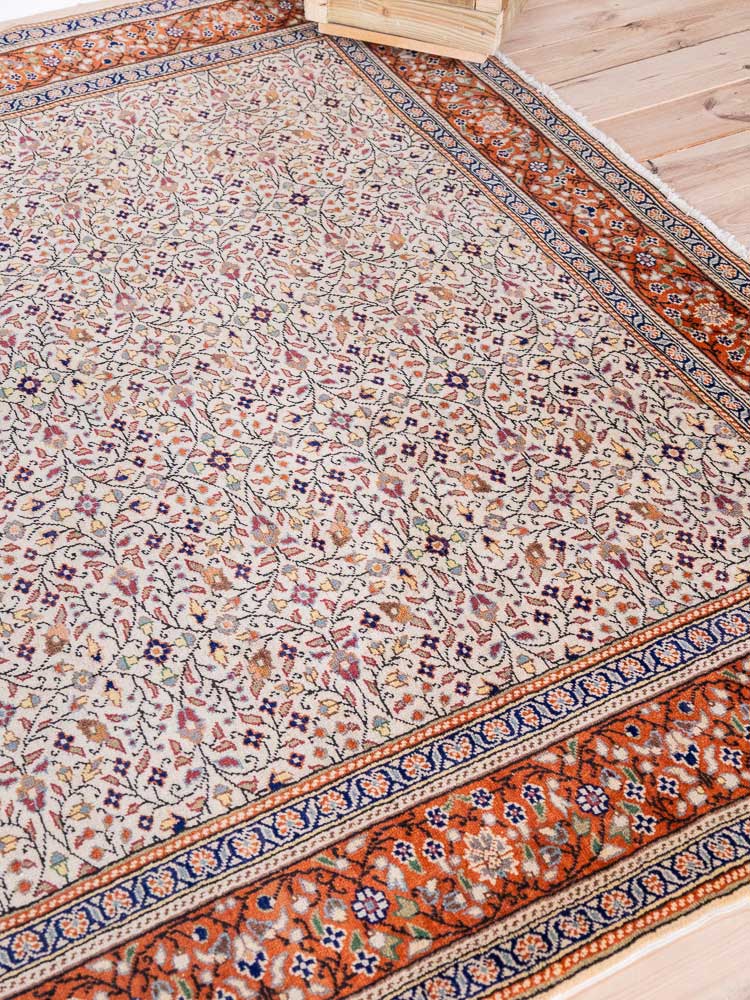 12864 Large Vintage Turkish Kayseri Carpet 200x287cm (6.6 x 9.5ft)