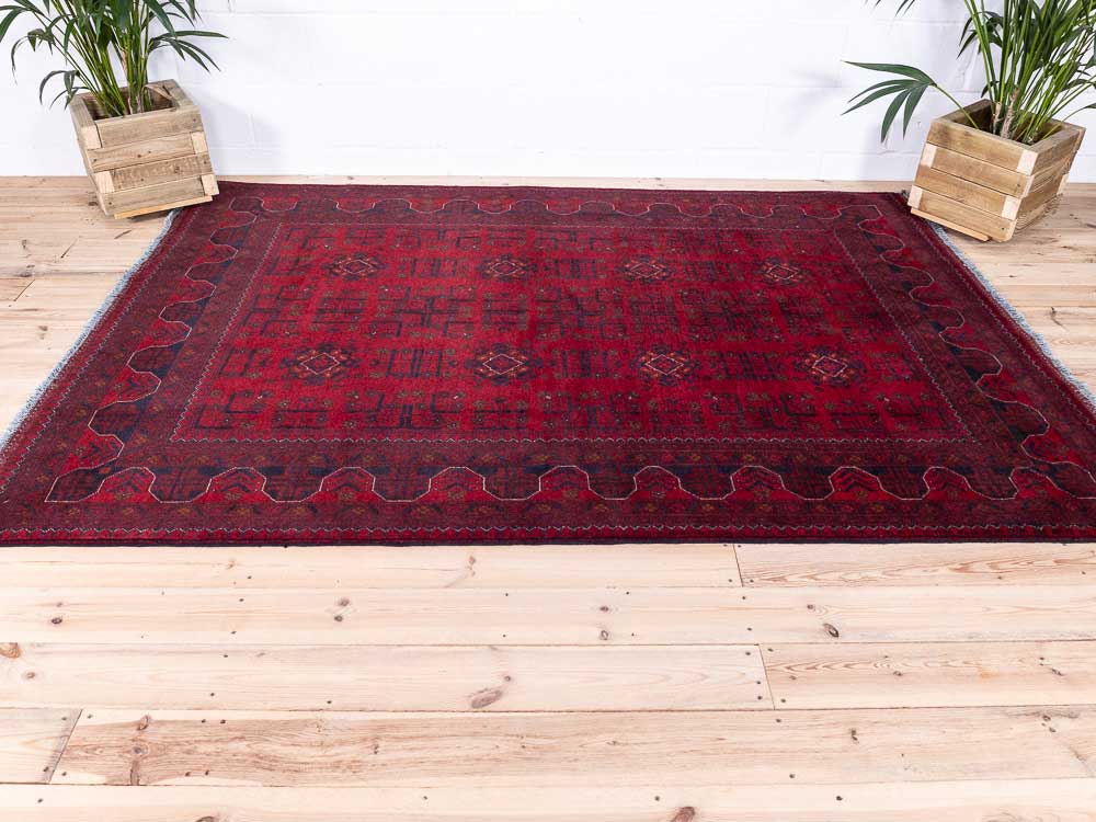 12902 Fine Afghan Khal Mohammedi Rug 175x246cm (5.8 x 8.1ft)