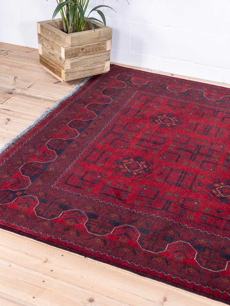 12902 Fine Afghan Khal Mohammedi Rug 175x246cm (5.8 x 8.1ft)