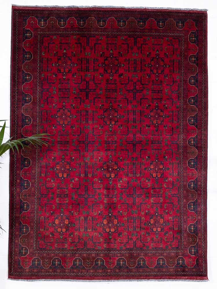 12903 Fine Afghan Khal Mohammedi Rug 177x242cm (5.9 x 7.11ft)