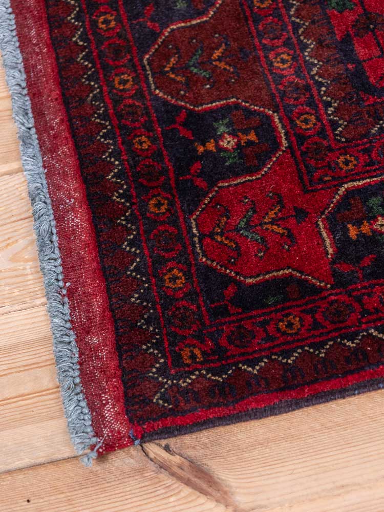 12903 Fine Afghan Khal Mohammedi Rug 177x242cm (5.9 x 7.11ft)