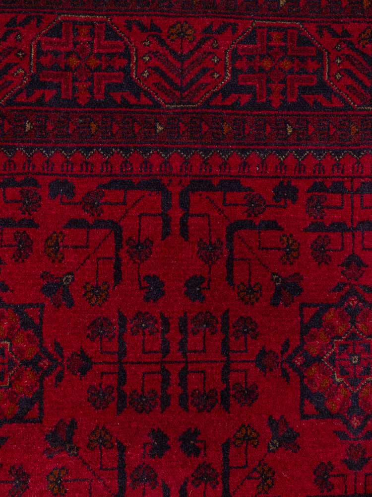 12905 Fine Afghan Khal Mohammedi Rug 151x201cm (4.11 x 6.7ft)