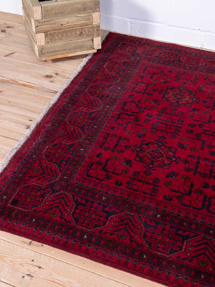 12905 Fine Afghan Khal Mohammedi Rug 151x201cm (4.11 x 6.7ft)