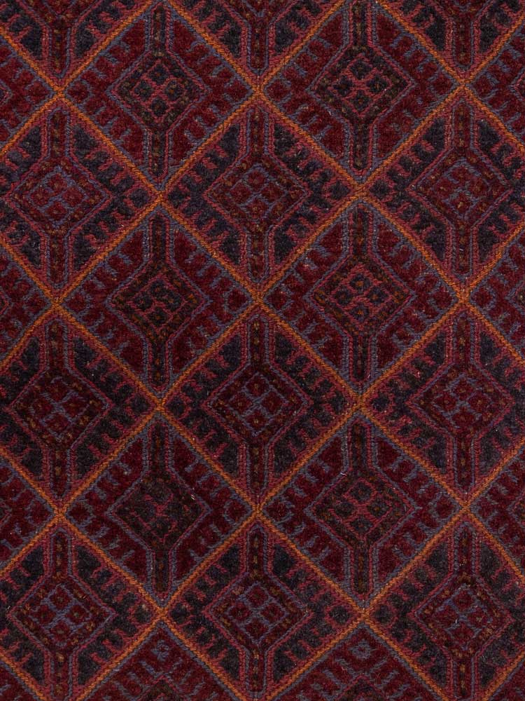 12910 Afghan Moshwani Mixed Weave Rug 153x188cm (5 x 6.2ft)