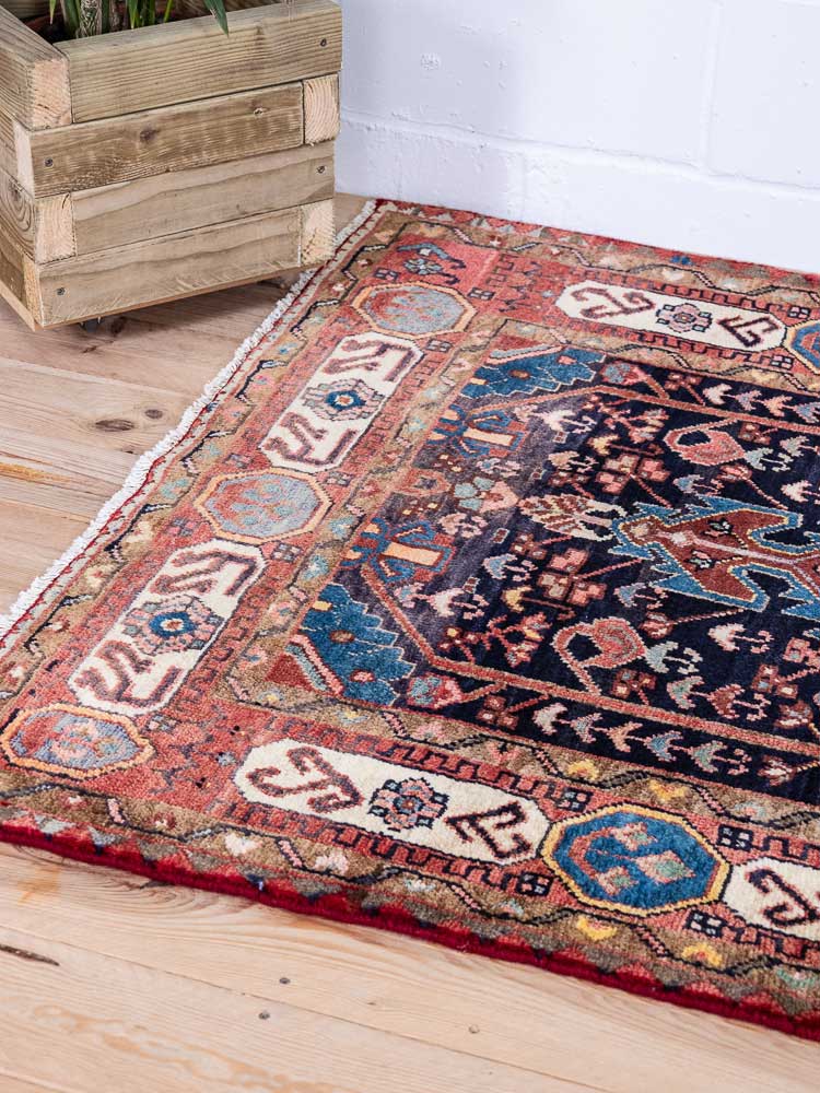 12926 Hamadan Hand-knotted Rug 120x197cm (3.11 x 6.5ft)