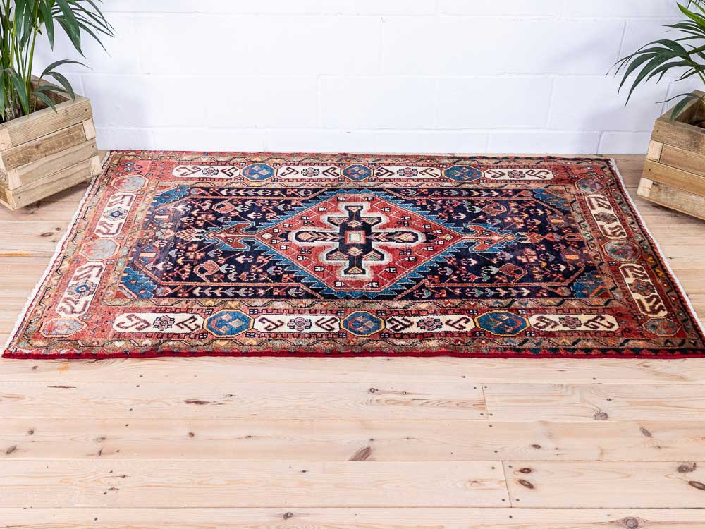 12926 Hamadan Hand-knotted Rug 120x197cm (3.11 x 6.5ft)