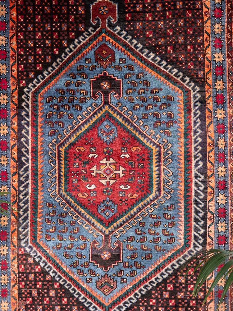 12928 Zanjan Hand-knotted Hamadan Rug 137x222cm (4.6 x 7.3ft)