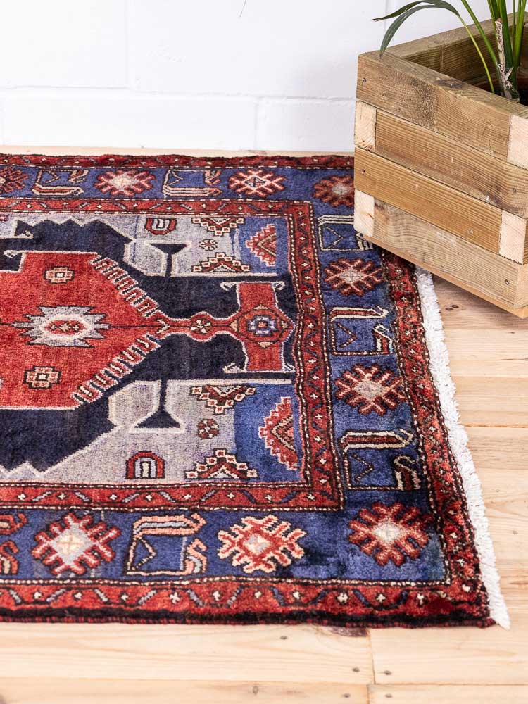 12929 Luri Hamadan Hand-knotted Rug 129x214cm (4.2 x 7ft)