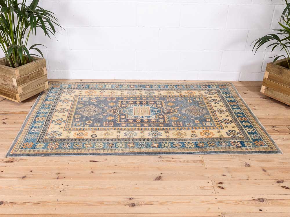 12939 Afghan Yakash Kazak Pile Rug 125x191cm (4.1 x 6.3ft)