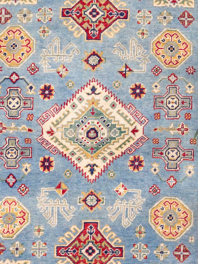 12940 Afghan Yakash Kazak Pile Rug 124x189cm (4.1 x 6.0ft)