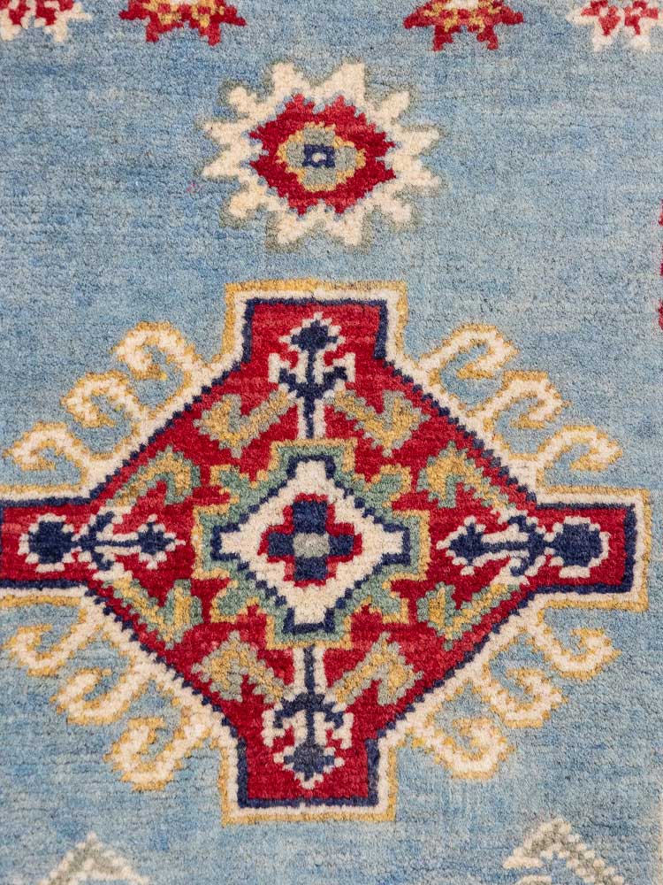 12940 Afghan Yakash Kazak Pile Rug 124x189cm (4.1 x 6.0ft)