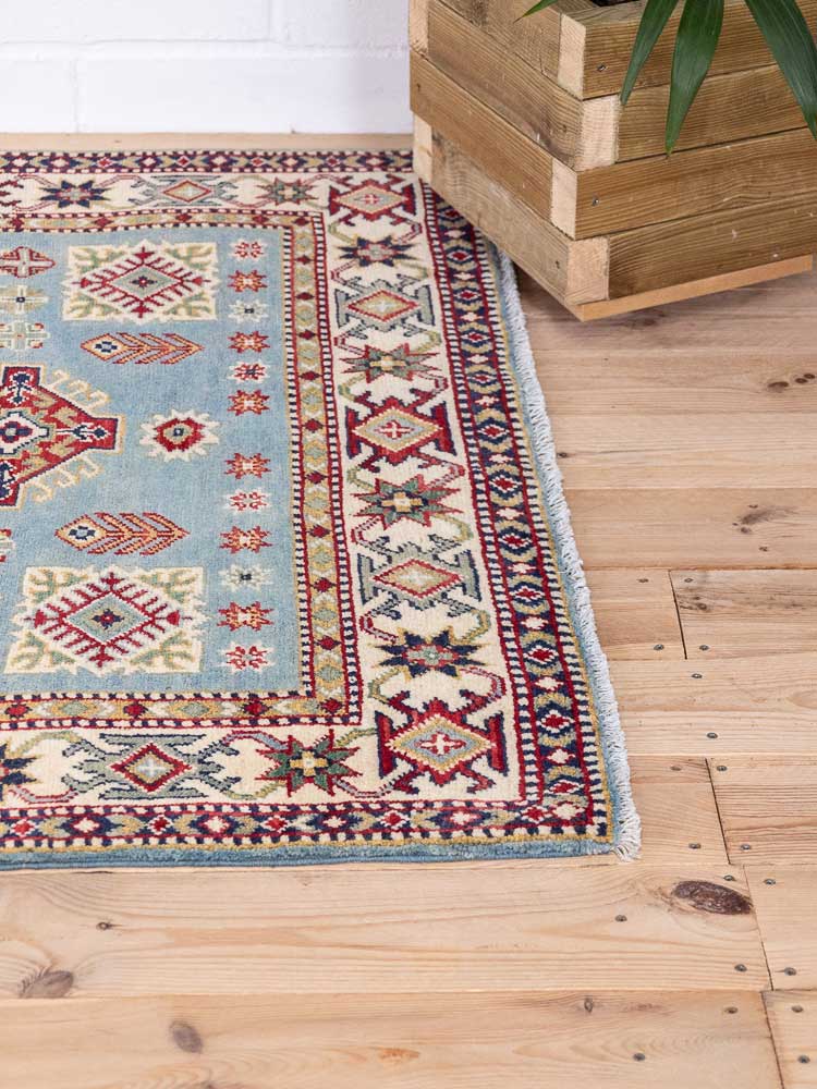 12940 Afghan Yakash Kazak Pile Rug 124x189cm (4.1 x 6.0ft)