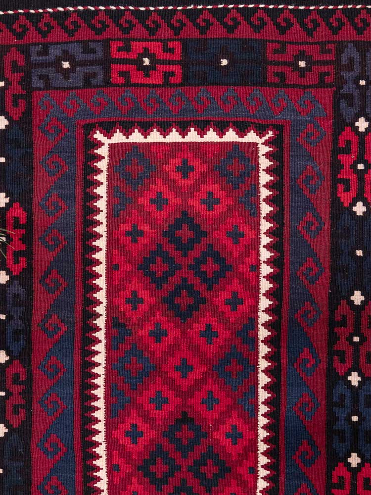 12942 Fine Vintage Afghan Ghalmouri Kilim Rug 101x157cm (3.3 x 5.1ft)