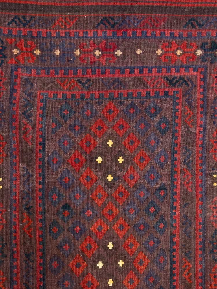 12949 Fine Afghan Ghalmouri Kilim Rug 99x145cm (3.3 x 4.9ft)