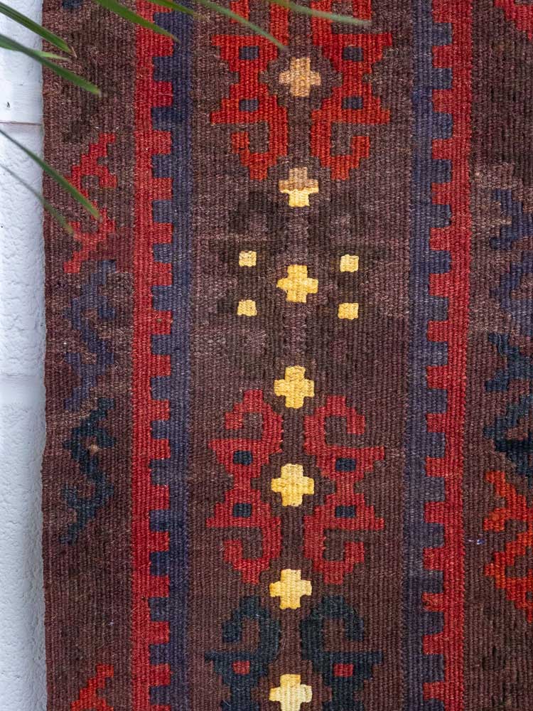 12949 Fine Afghan Ghalmouri Kilim Rug 99x145cm (3.3 x 4.9ft)