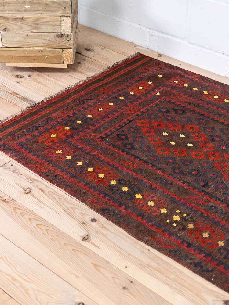 12949 Fine Afghan Ghalmouri Kilim Rug 99x145cm (3.3 x 4.9ft)