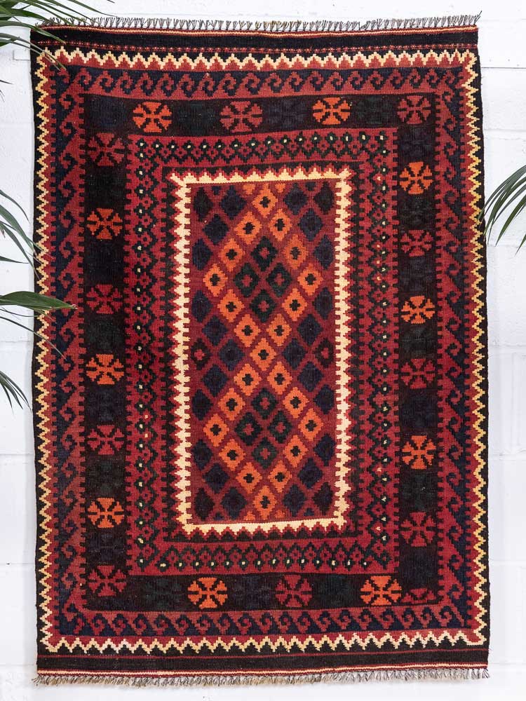 12950 Fine Afghan Ghalmouri Kilim Rug 95x135cm (3.1 x 4.5ft)