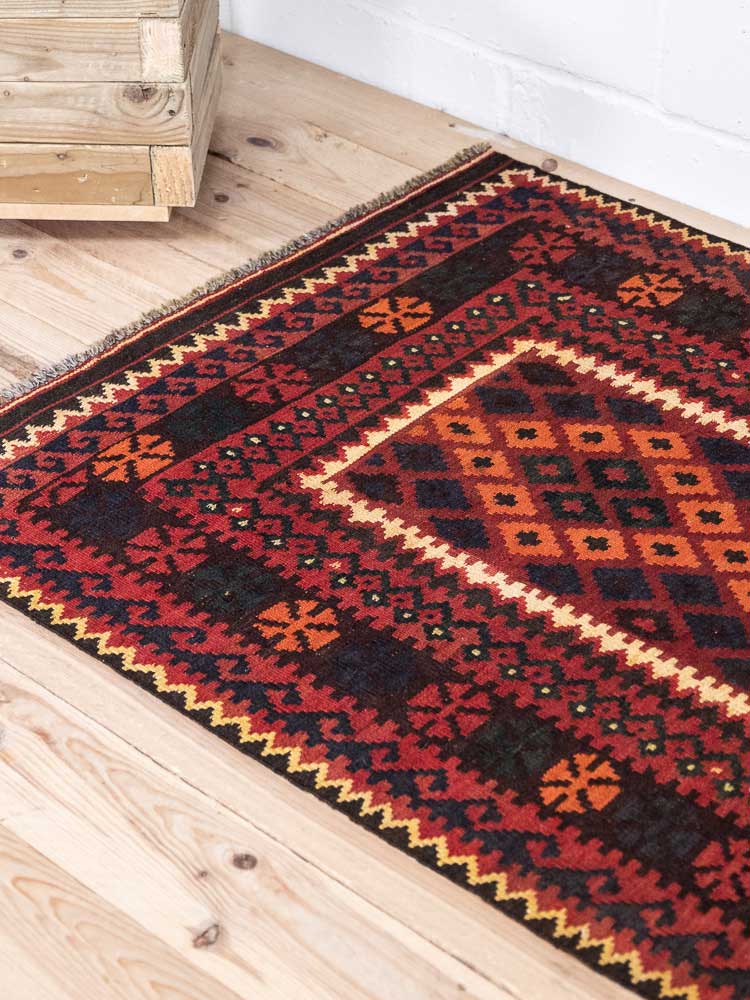 12950 Fine Afghan Ghalmouri Kilim Rug 95x135cm (3.1 x 4.5ft)