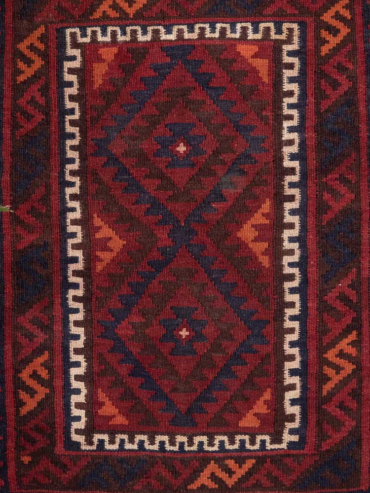 12951 Fine Afghan Ghalmouri Kilim Rug 87x122cm (2.10 x 4ft)