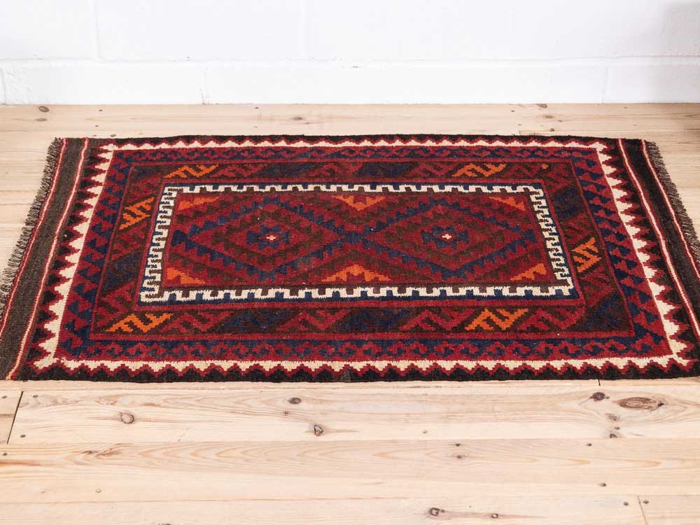 12951 Fine Afghan Ghalmouri Kilim Rug 87x122cm (2.10 x 4ft)