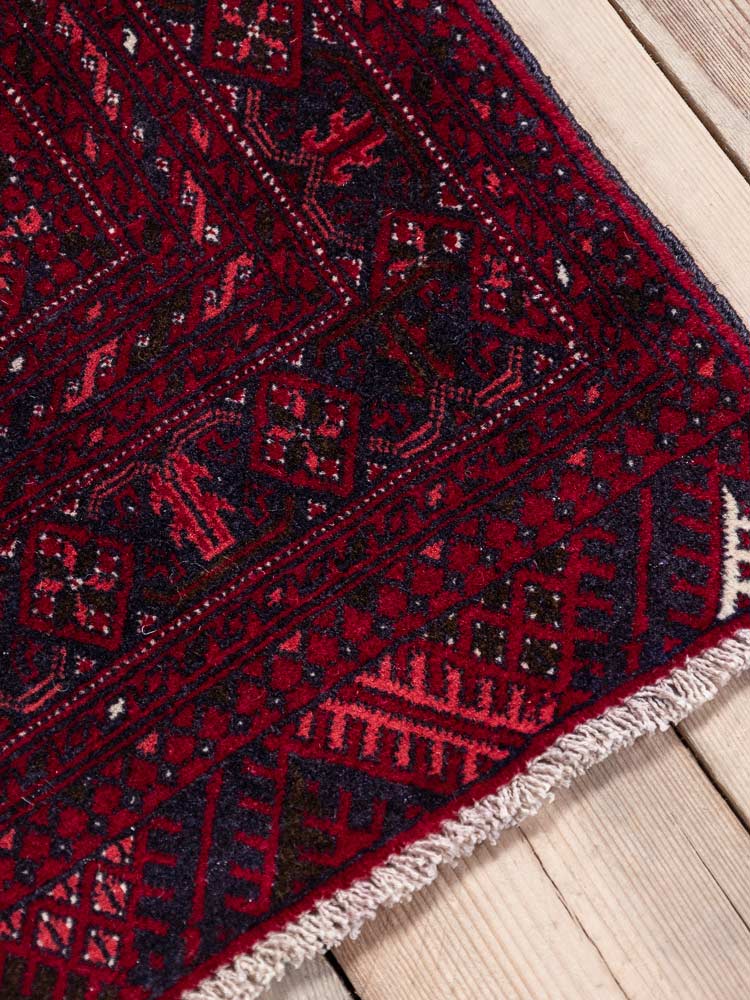 12979 Large Fine Afghan Kunduz Carpet 202x281cm (6.7 x 9.2ft)