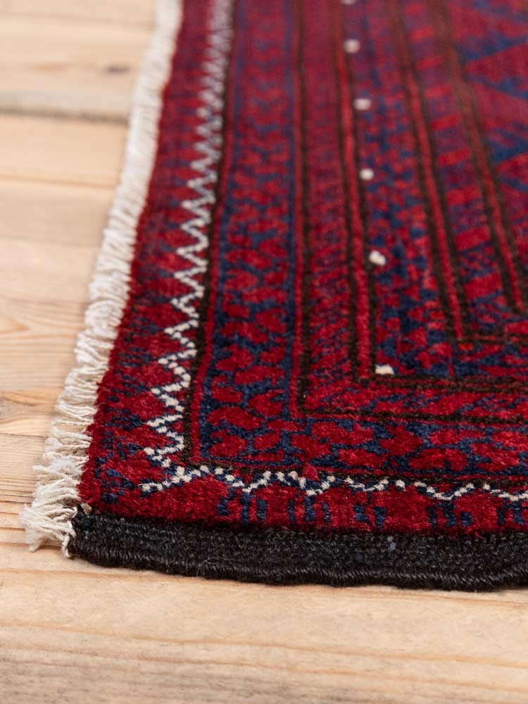 12980 Large Fine Afghan Kunduz Carpet 207x280cm (6.9 x 9.2ft)