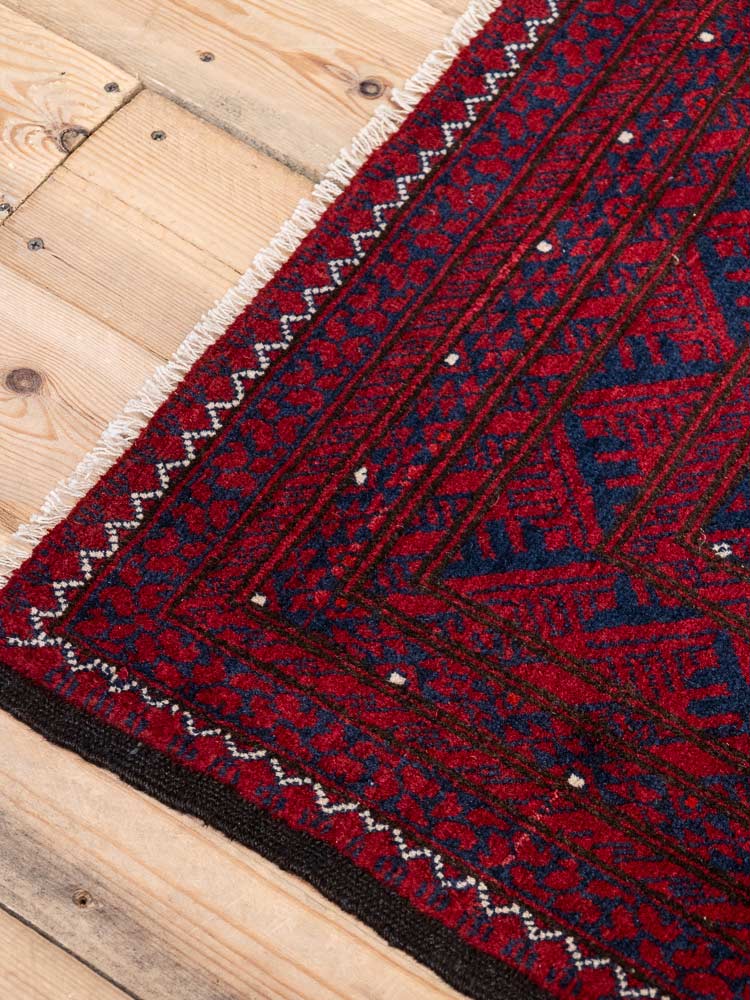 12980 Large Fine Afghan Kunduz Carpet 207x280cm (6.9 x 9.2ft)