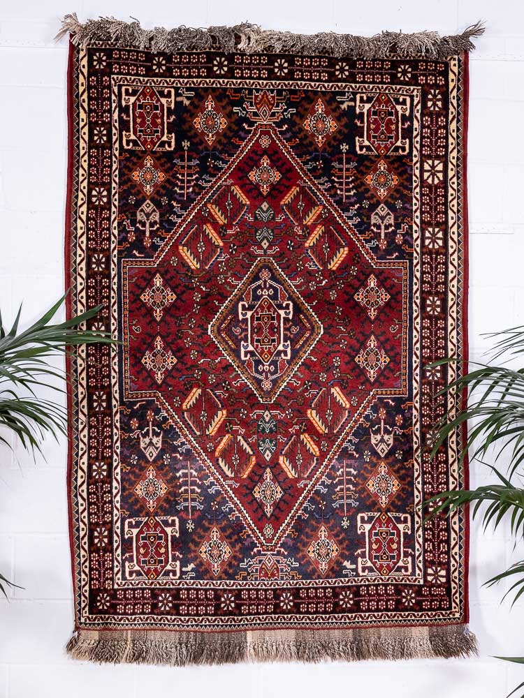 4830 Qashqai Garaee Handknotted Rug 143x217cm (4.8 x 7.1ft)