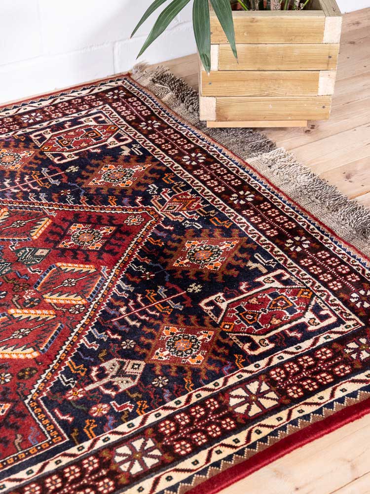 4830 Qashqai Garaee Handknotted Rug 143x217cm (4.8 x 7.1ft)