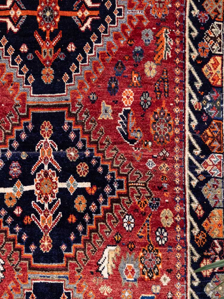 4856 Oriental Kashkuli Qashqai Carpet 155x241cm (5.1 x 7.11ft)